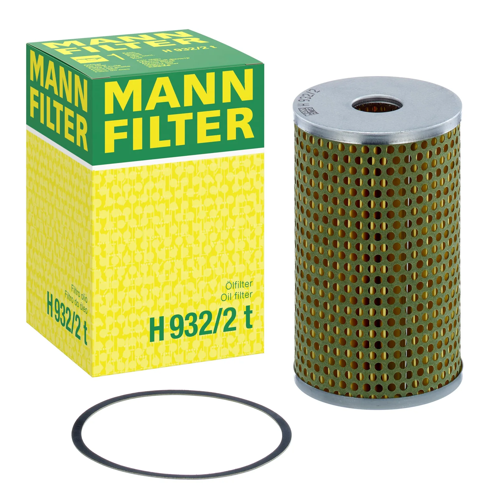 Olejový filter MANN-FILTER H 932/2 t s tesnením