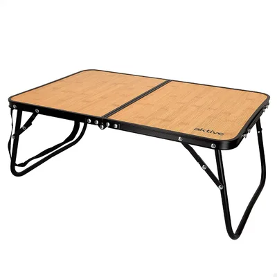 Skladací kempingový stolík AKTIVE 63016 60×40×25 cm bambusový vzor do 20 kg spLc46M9LoM