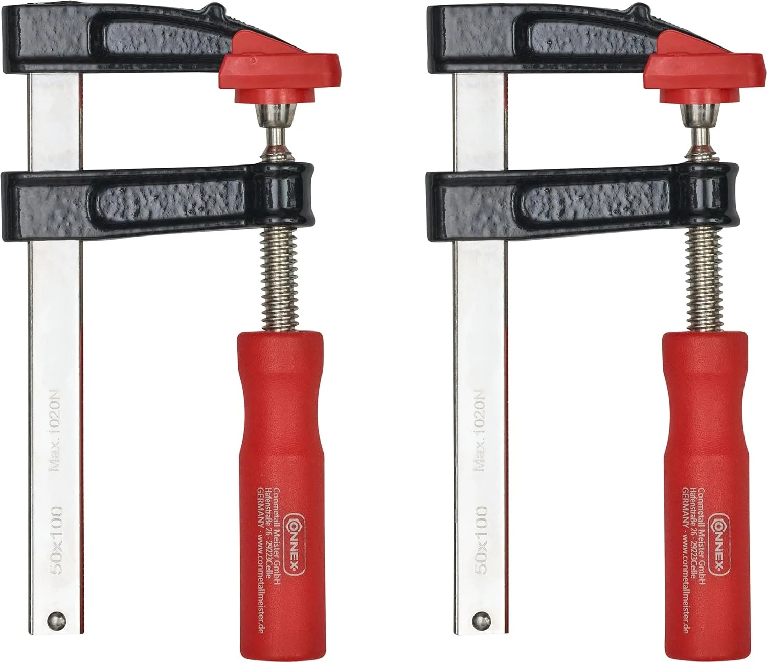 Stolárske skrutkové svorky Connex COXT865210 100×50mm 2 ks