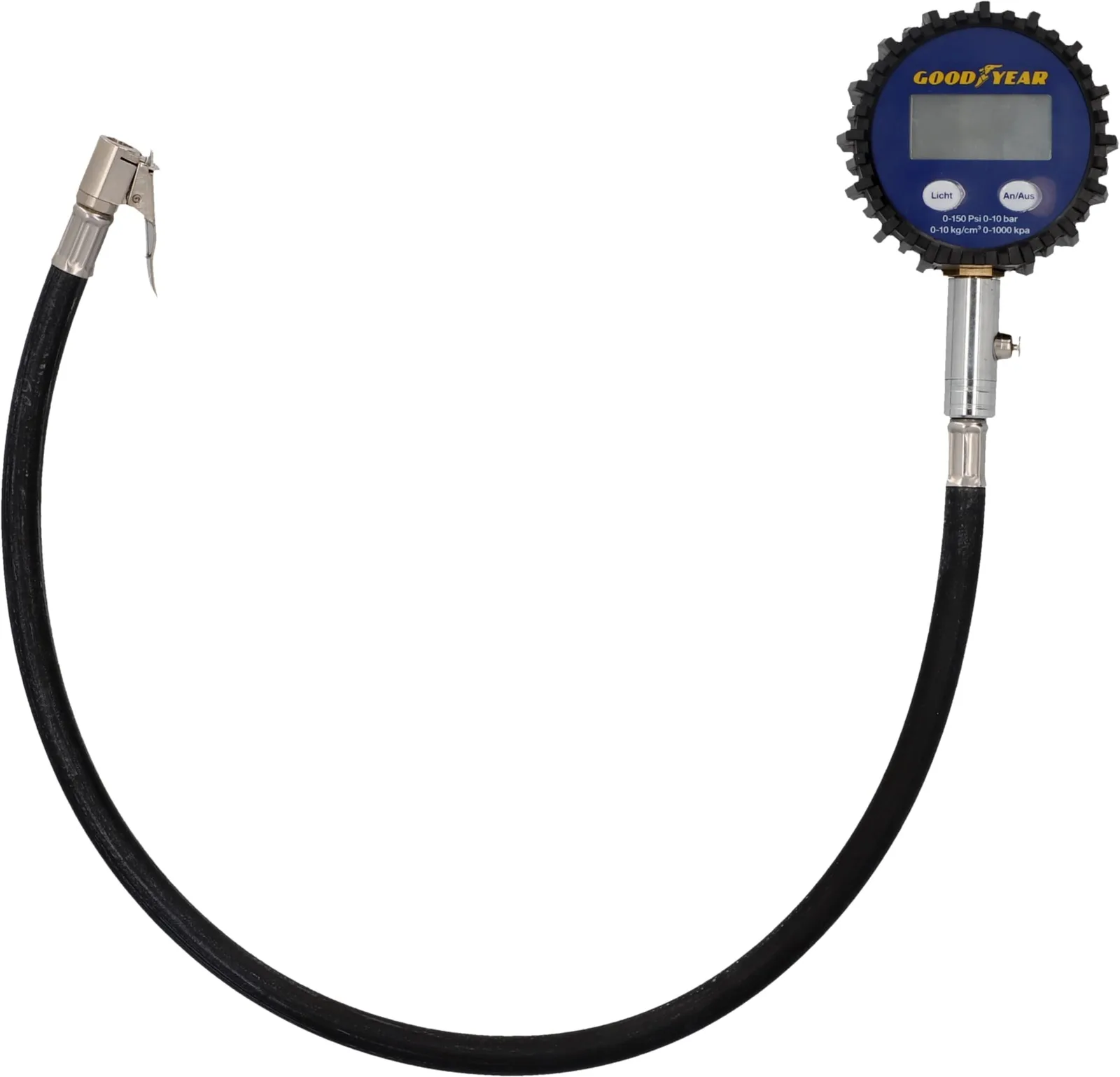 Digitálny tlakomer pneumatík Goodyear 0–10 bar s 50 cm hadicou