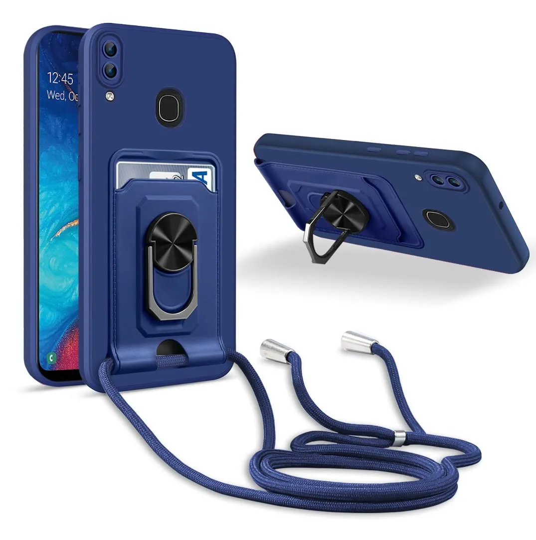 JMstore puzdro s retiazkou pre Samsung Galaxy A20/A30 modré