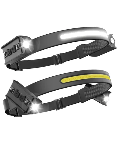2 čelovky GY13-2 COB/XPE 230° so senzorom 2400mAh 2400mA IPX5 + kábel USB-C Tekwet