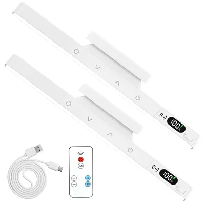 Akumulátorové LED svetlá pod skrinku XunHe 29 cm 2 ks biele