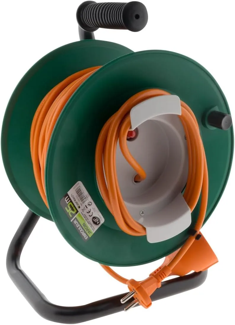 Predlžovací kábel na bubne Zenitech 25 m 2×1,5 mm²