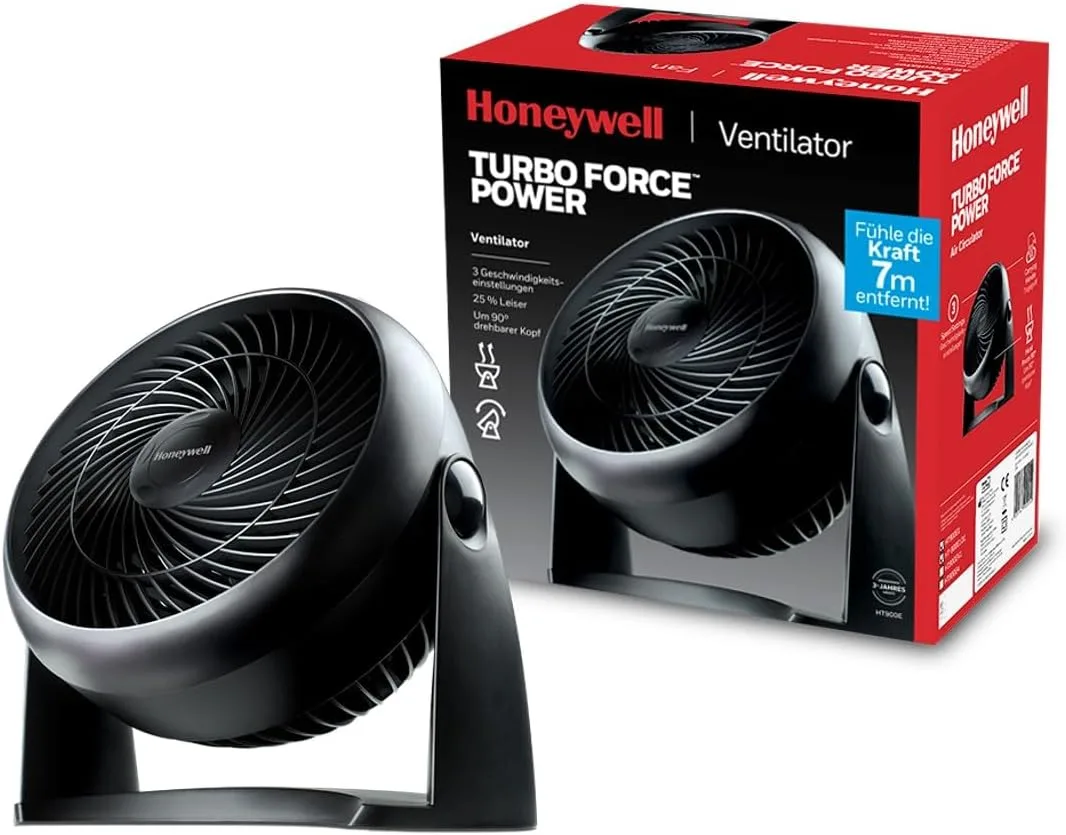 Stolový ventilátor Honeywell HT 900E čierny 3 rýchlosti