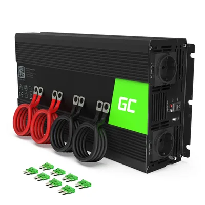Menič napätia Green Cell PRO 12V na 230V 3000W modifikovaná sínusoida