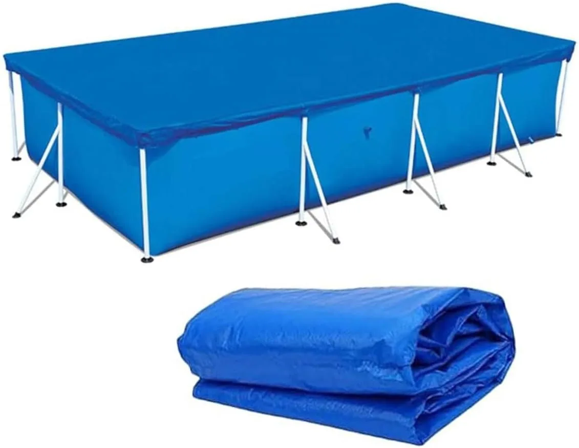 Kryt na bazén Aokyuo grd-swp-001 pre 220×150cm obdĺžnik modrý s úväzmi