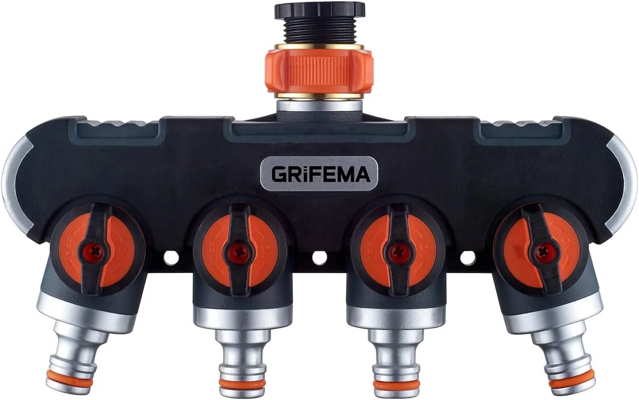 Štvorcestný rozdeľovač vody GRIFEMA GE1401-4 3/4″ 1/2″ s reguláciou