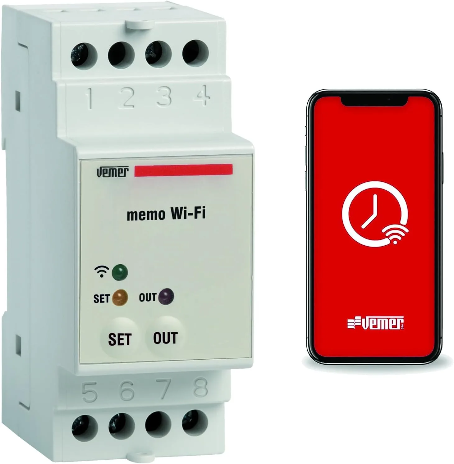 Astronomické spínacie hodiny VEMER MEMO WiFi VE780700 na DIN lištu