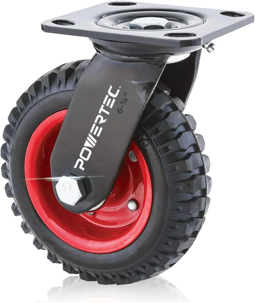 Otočné koliesko POWERTEC 17050 čierne 1 ks