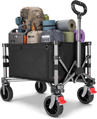 YEAUPE PRO skladací transportný vozík 70 l 80 kg s bočným otvorom