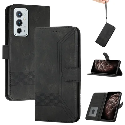 Čierne magnetické peňaženkové puzdro pre OnePlus 9RT 5G OKZone