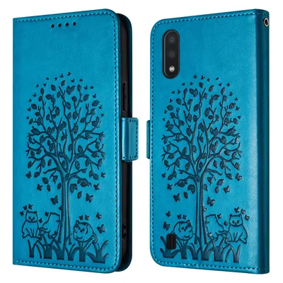 Kožené peňaženkové puzdro pre Samsung Galaxy Feyten – A01, M01