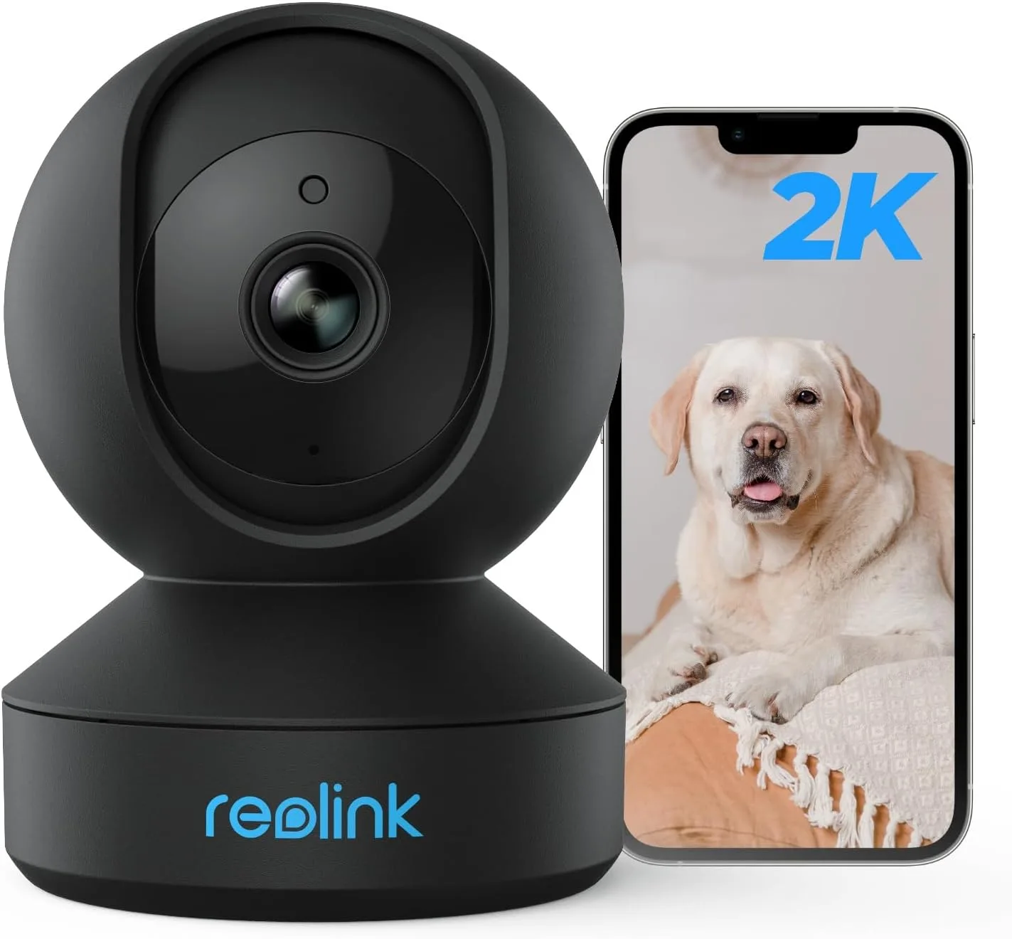 Vnútorná otočná WiFi kamera Reolink E1-B 3 MP čierna 5 V 6 W 1 ks
