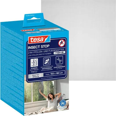 tesa Insect Stop 2-v-1 sieť proti peľu a hmyzu 150x180 cm tesa UK