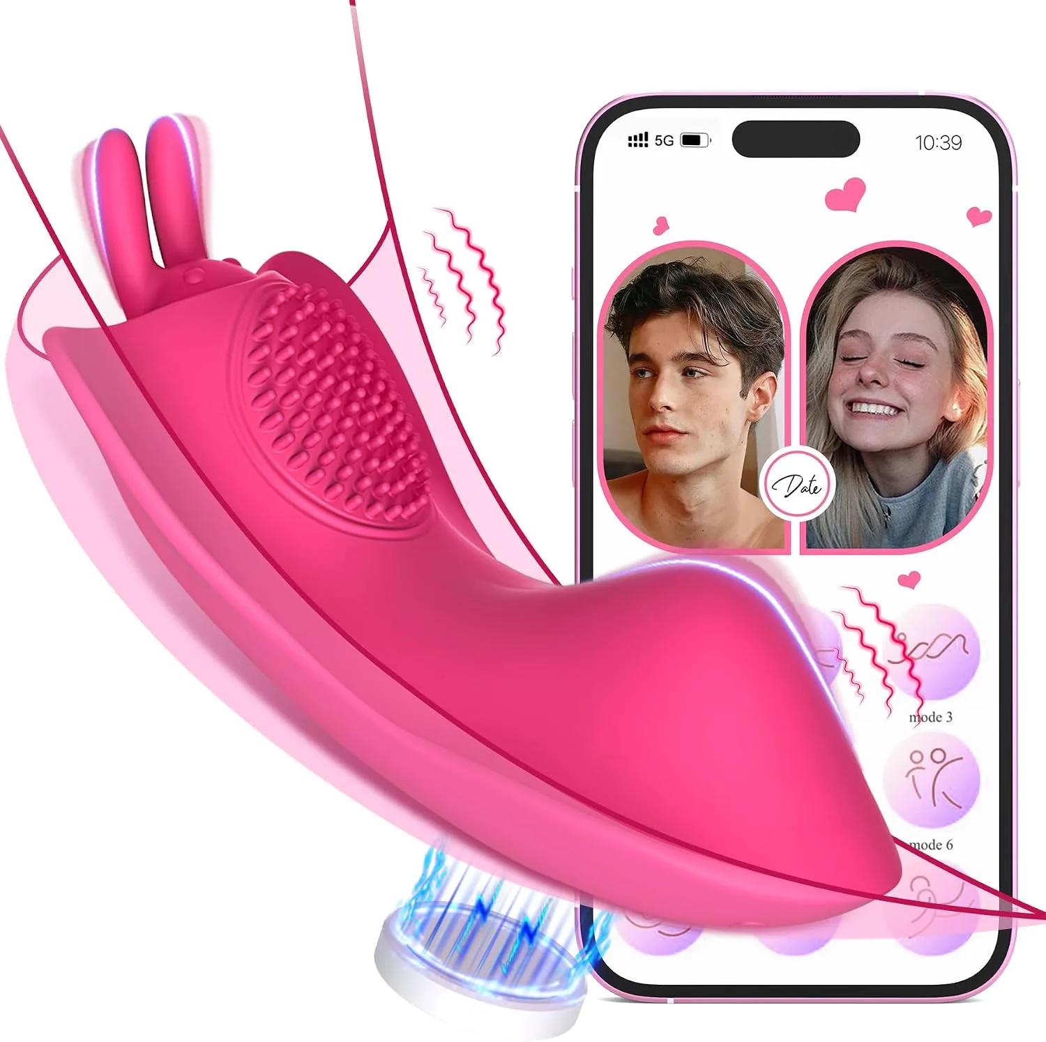 APP motýlikový vibrátor pre ženy s diaľkovým ovládaním