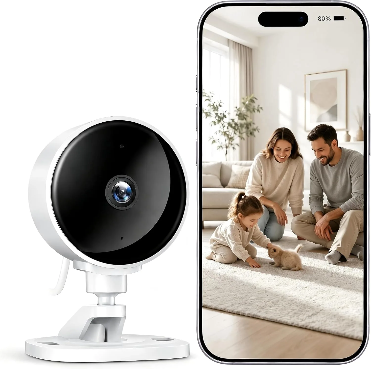 Vnútorná WiFi kamera WOLFANG WS01 1080P 2,4 GHz 1 ks