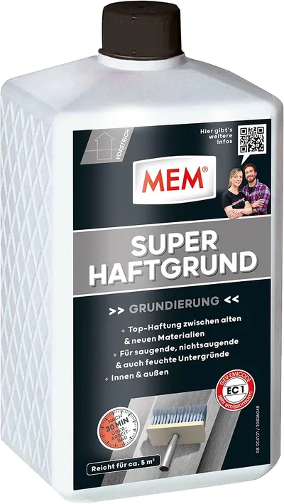 Penetračný náter MEM Super Haftgrund 500061 30836195 1l bez rozpúšťadiel spLc46M9LoM