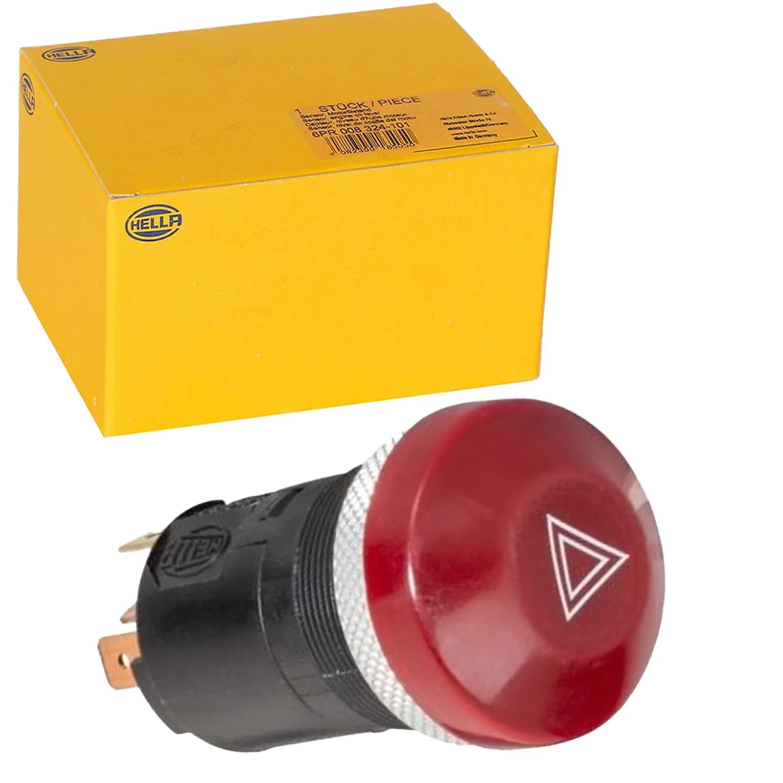 Spínač výstražných svetiel HELLA 6HF 003 916-031 12V červený