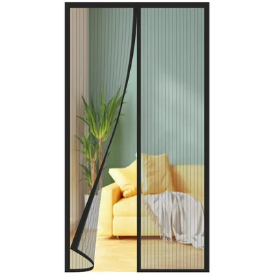 Magnetická sieť proti hmyzu na dvere WENT 60×180 cm čierna