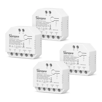 SONOFF DUAL R3 WiFi spínač 2-kanálový, 4 ks