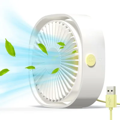 Stolový USB ventilátor Simpeak S20 3 rýchlosti biely