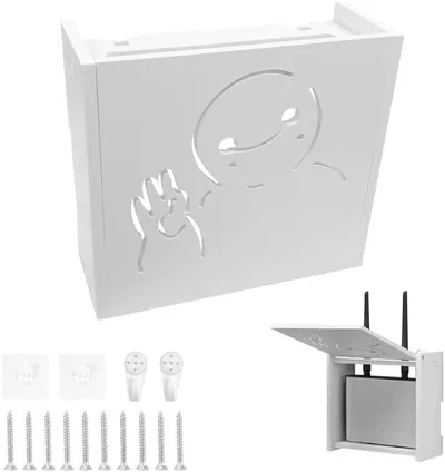 Nástenný box na router a káble 22×20×8,5cm biely spLc46M9LoM