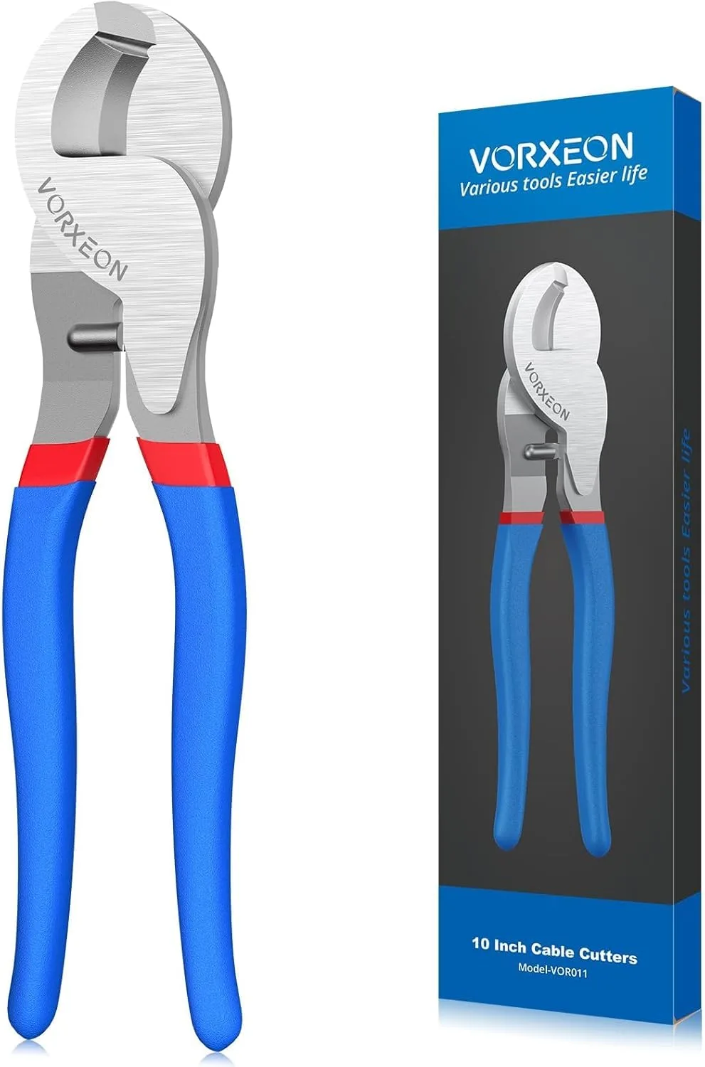 Nožnice na medené a hliníkové káble VORXEON 240 mm do 70 mm² modré 1 ks