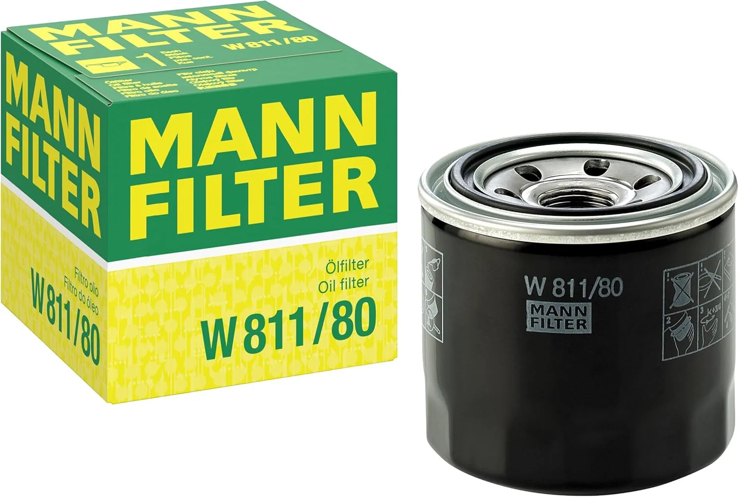 Olejový filter MANN-FILTER W 811/80