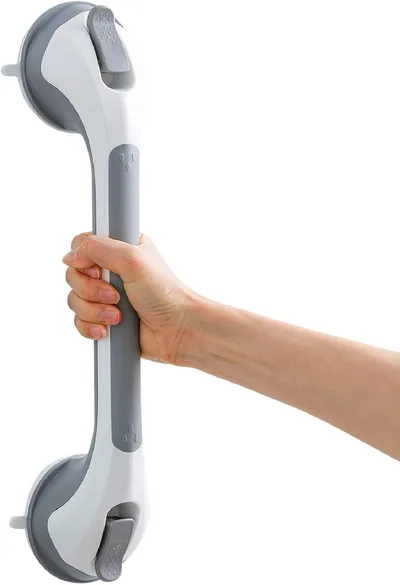 Prísavné madlá do sprchy TAILI 43 cm sivé 2 ks