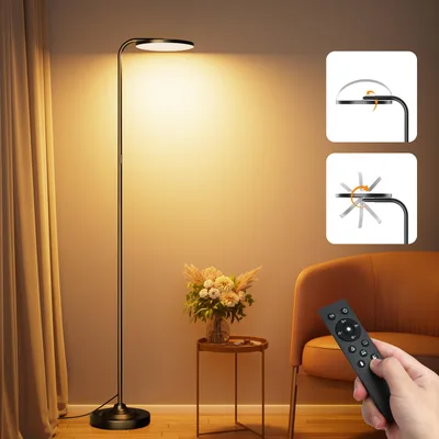 Stojaca LED lampa SIBRILLE MF30012 36W 240V 3000–6000K čierna s ovládačom