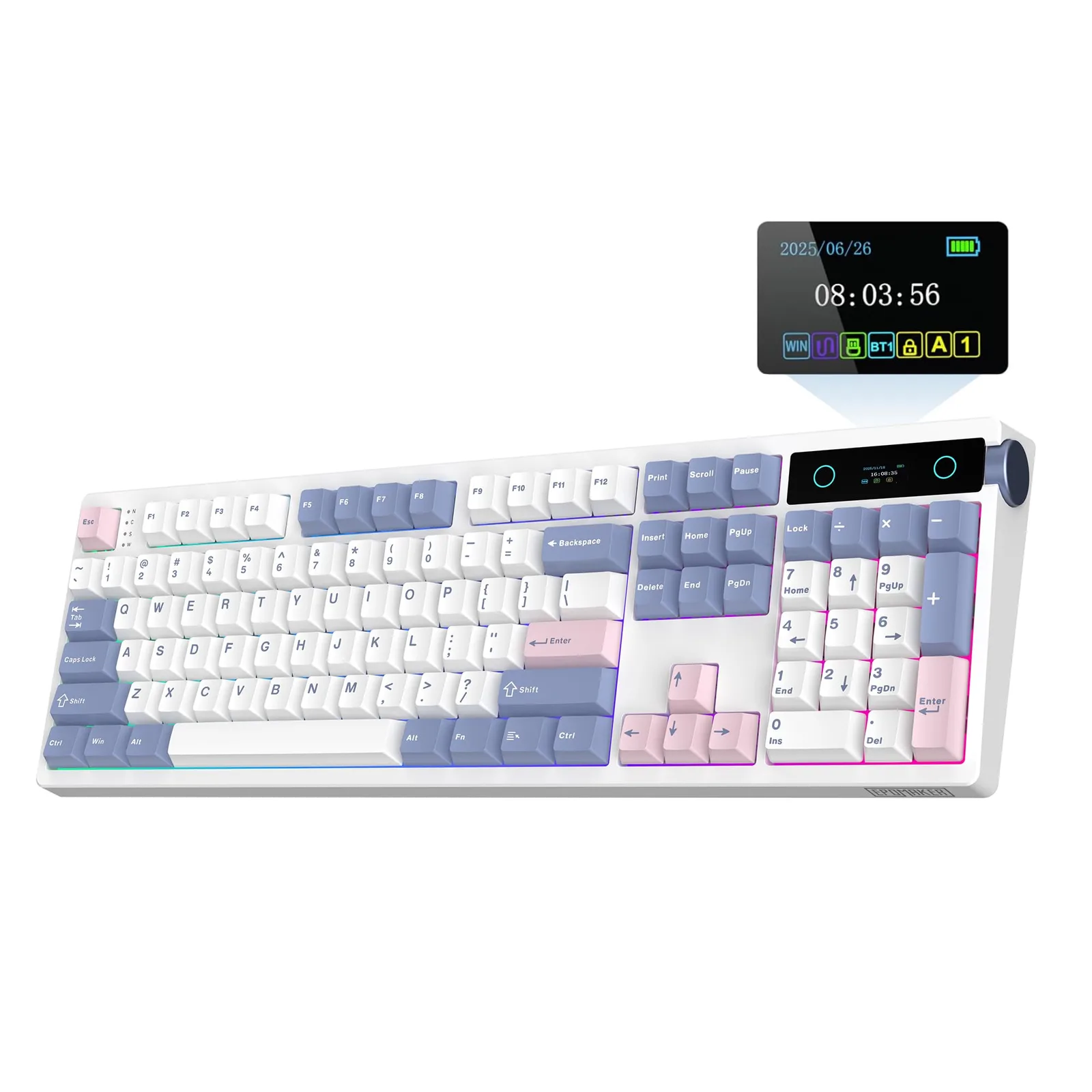 EPOMAKER TH108 Pro bezdrôtová mechanická klávesnica RGB