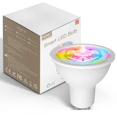 MOES ZigBee GU10 RGB inteligentná LED žiarovka 5 W