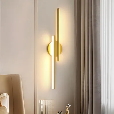 Nástenné LED svietidlo Mckalen MC-60CM-I09D 24 W 3000 K zlaté