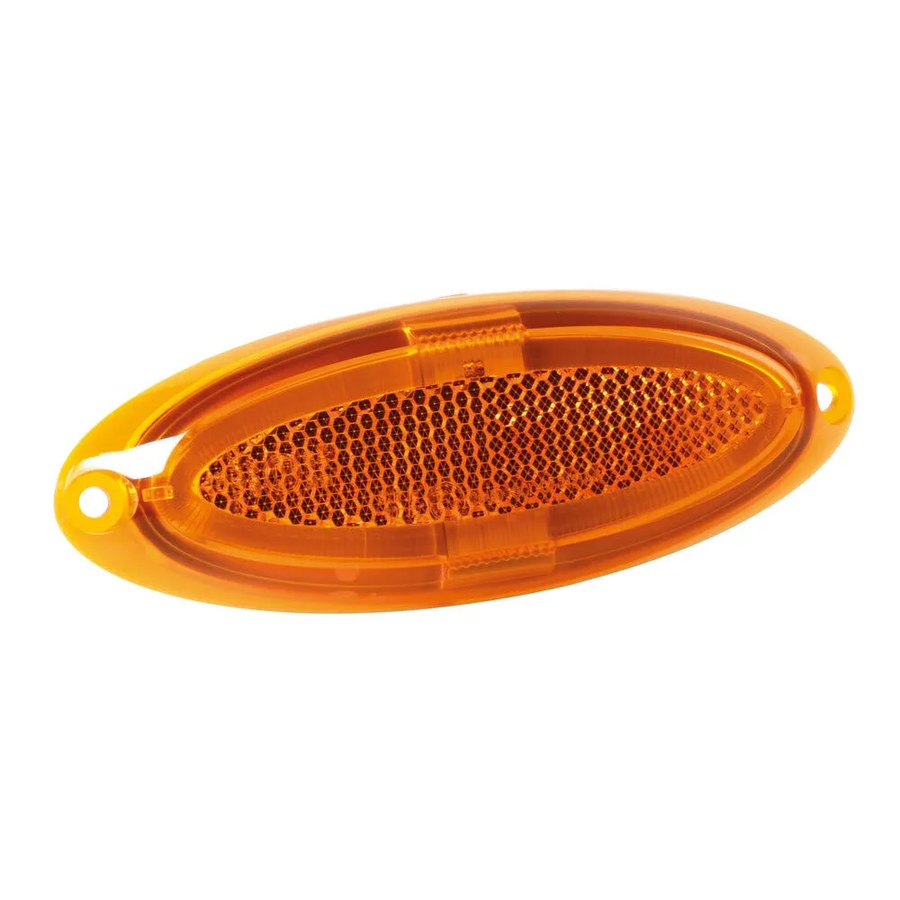 Prísadené obrysové svetlo 97013 S-17 4SMD 12–24V IP67 124×45mm oranžové