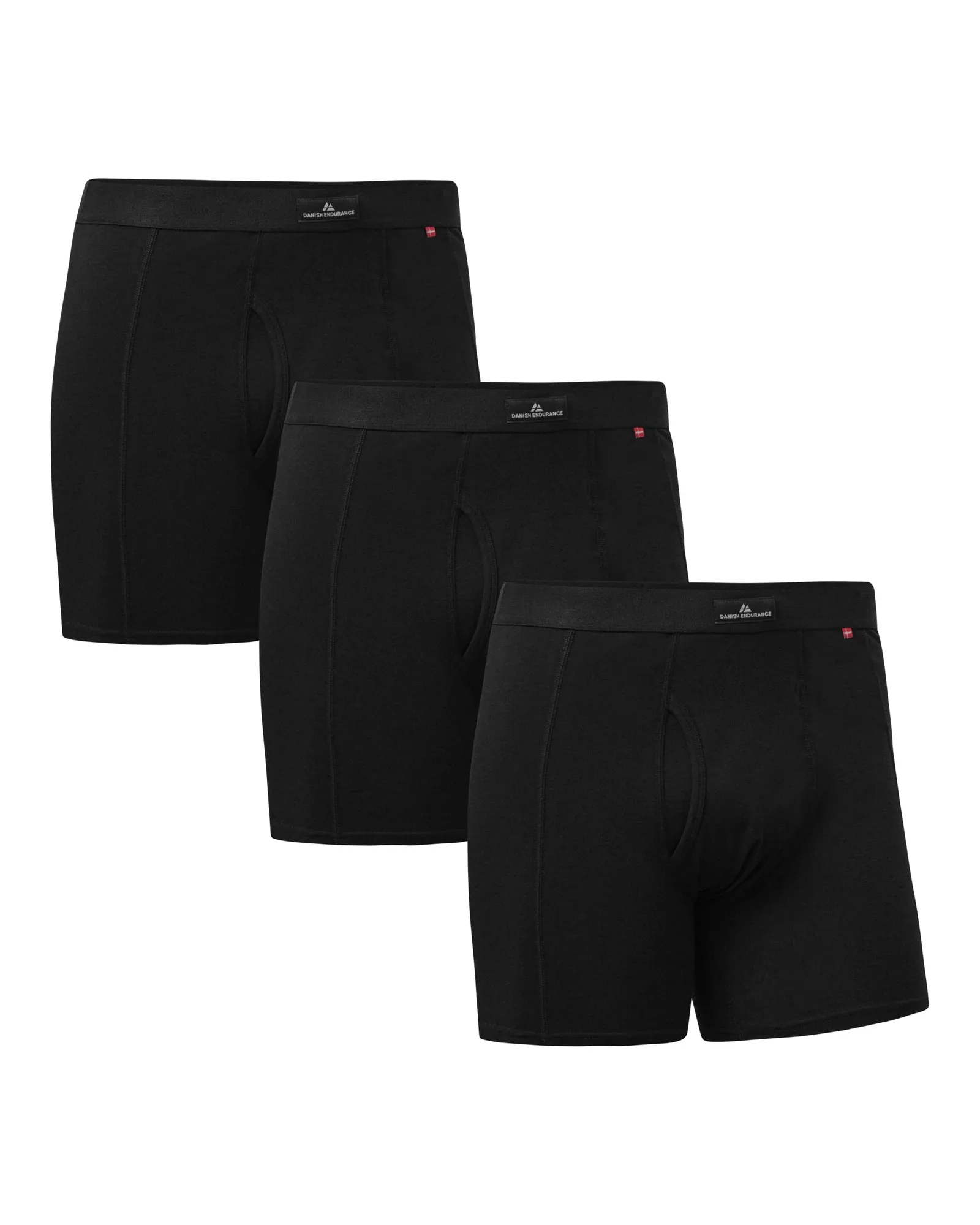 DANISH ENDURANCE pánske boxerky čierne XL 3 ks