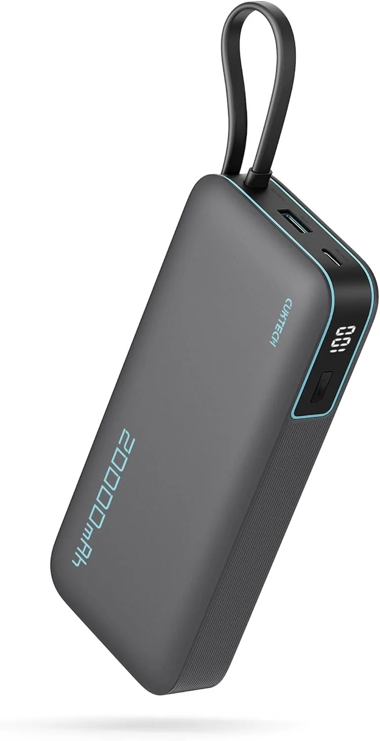 Powerbanka CUKTECH PB200N 20000 mAh 45 W so vstavaným USB-C káblom