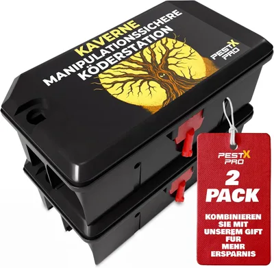 Prázdne návnadové stanice Pest-X Pro Hollow na potkany 2 ks s kľúčom spLc46LnJ3P
