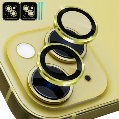 Žlté ochranné sklá na fotoaparát iPhone 15 a 15 ALAFLY