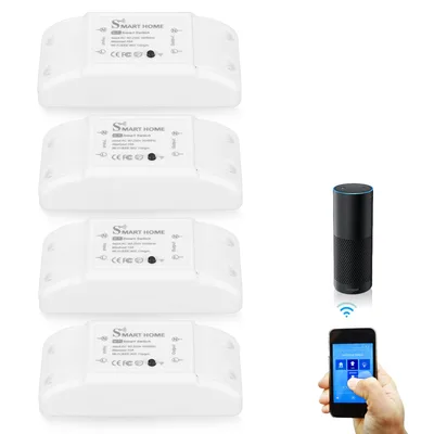 Leikurvo WiFi Bluetooth relé s ochranou 4 ks