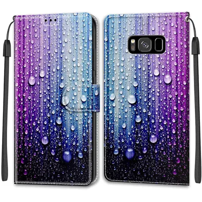Fialovo-modré peňaženkové puzdro pre Samsung Feyten – S9