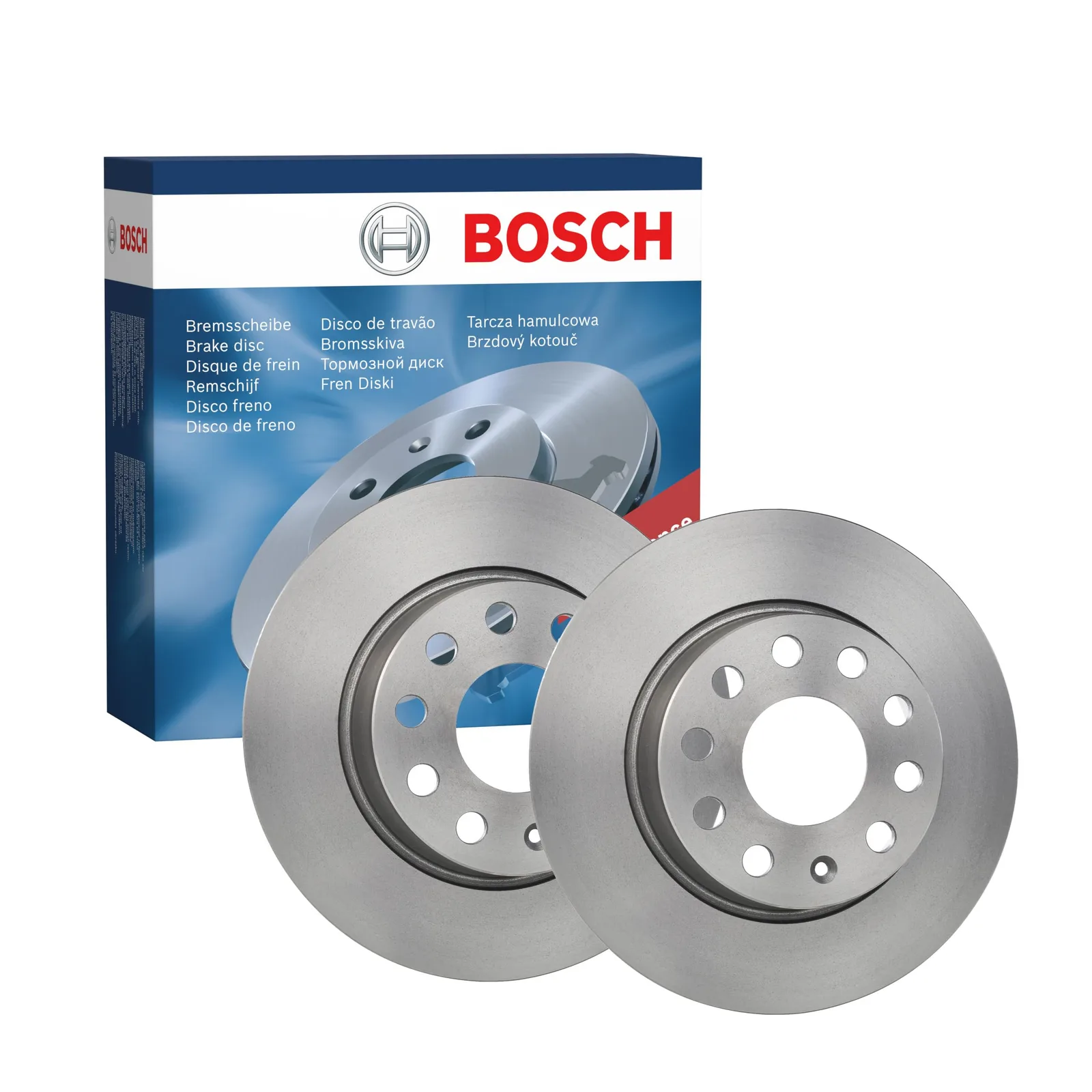 Brzdové kotúče Bosch 0986479677 Golf 272 mm 10 mm 9 dier plné olejované pár