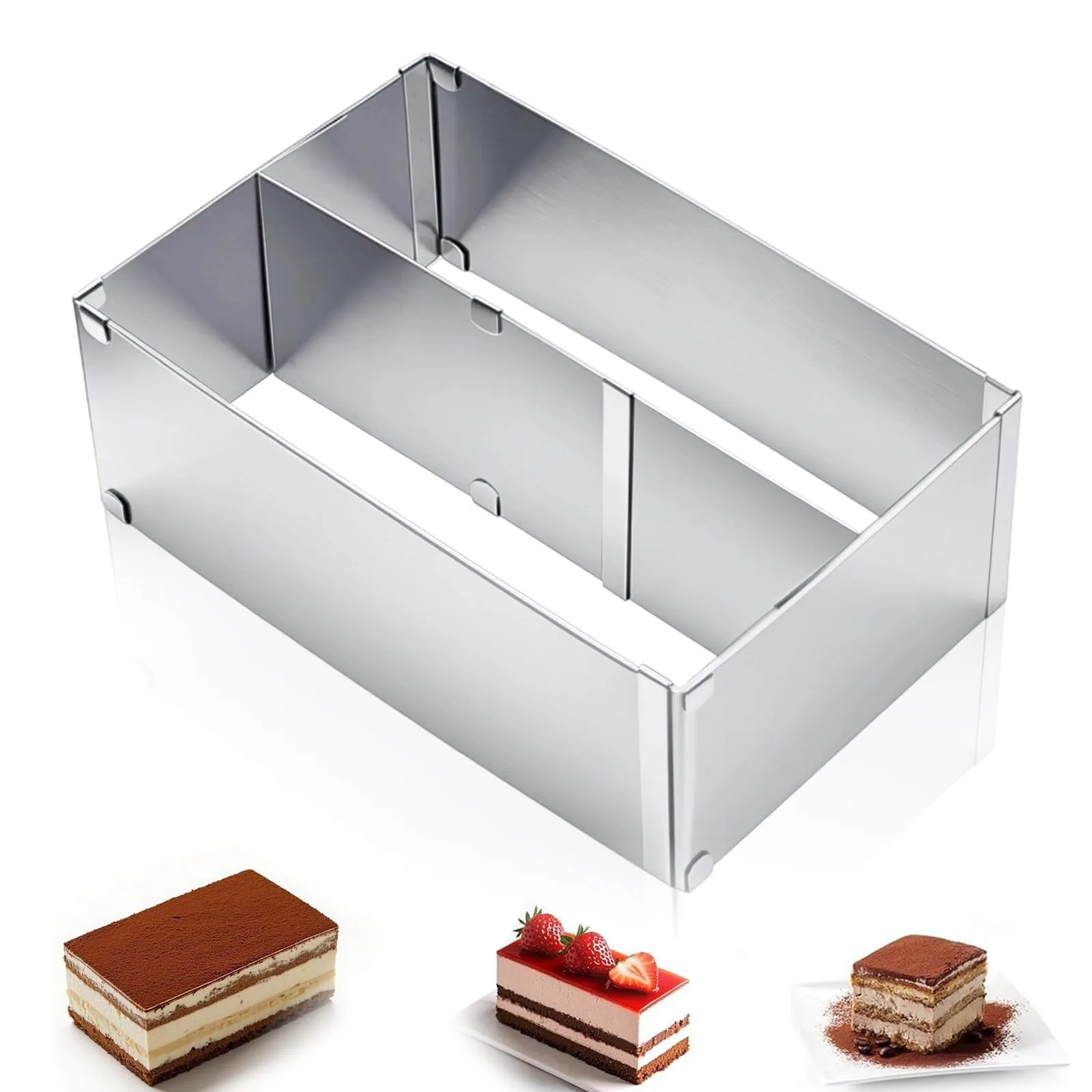 Nastaviteľný rám na pečenie DHSWNNG 28–53×18–32×10 cm