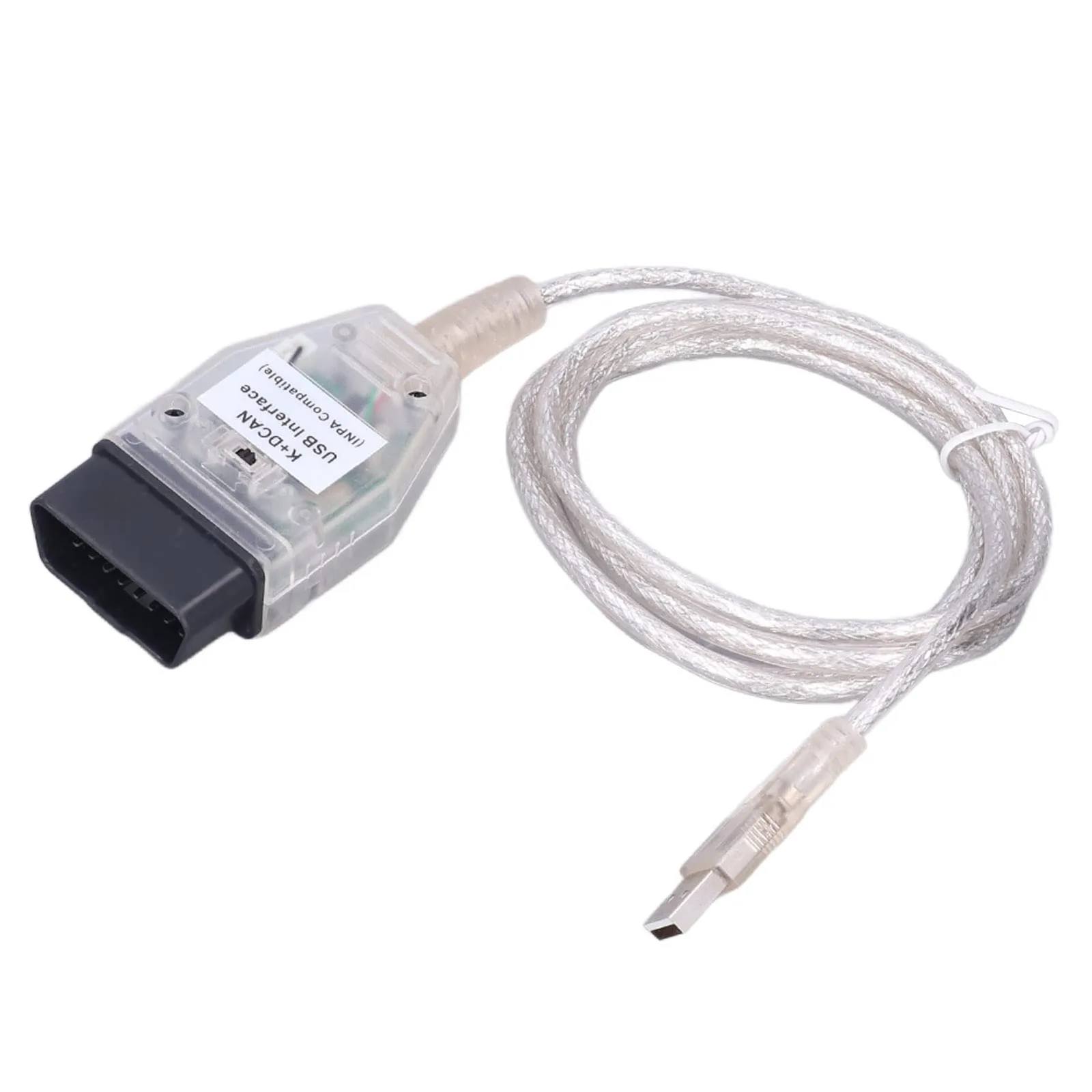 Diagnostický kábel K+DCAN OBD2 USB E90 E60 s prepínačom a CD