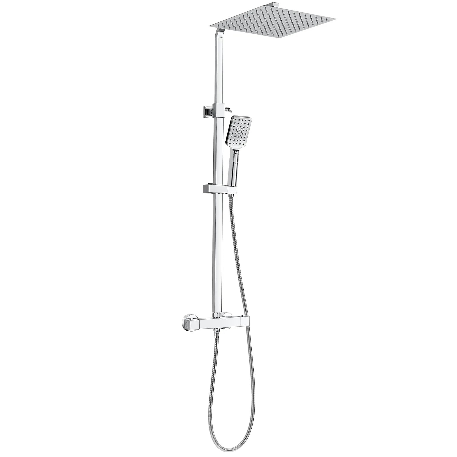 Bevankly termostatický sprchový set 30 × 30 cm chróm