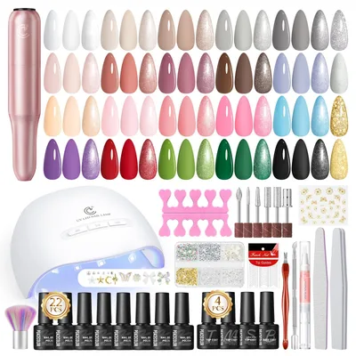 Súprava UV lakov s lampou PEACECOLOR LFXDE15152 Set 22