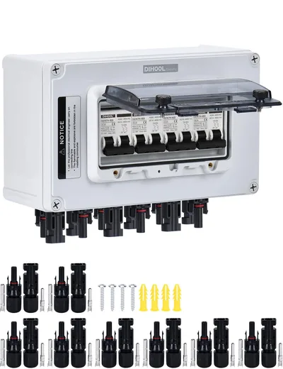 DC istič DIHOOL DHO-AGPM-2S-30A 2P 12–400V IP67, 2 vstupy a 2 výstupy
