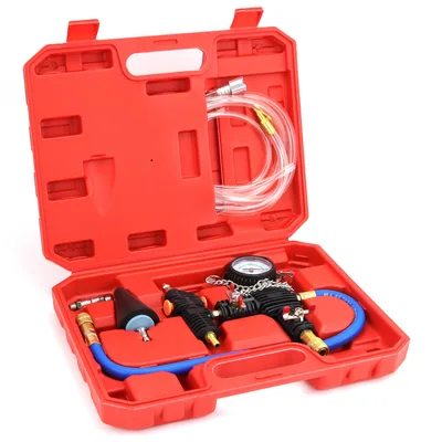 Vákuová plniaca sada chladiacej sústavy QWORK WD45192 manometer 0 až −1 bar