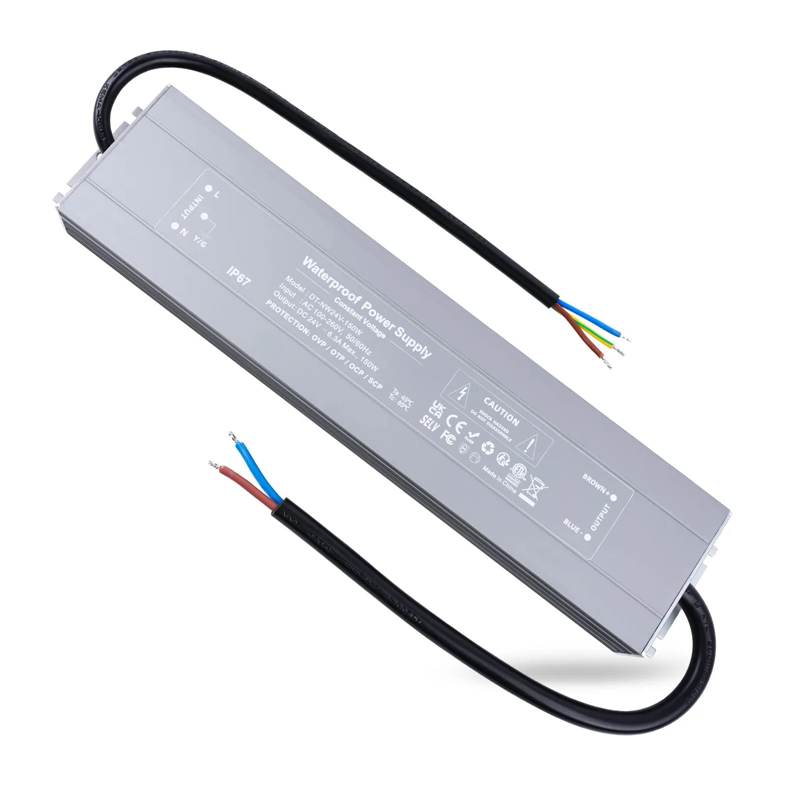 LED zdroj REYLAX RX-W24V-150W 24 V DC 150 W IP67 nestmievateľný