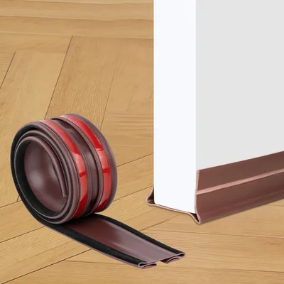 Dvojité tesnenie pod dvere 93 cm hnedé DRERIO